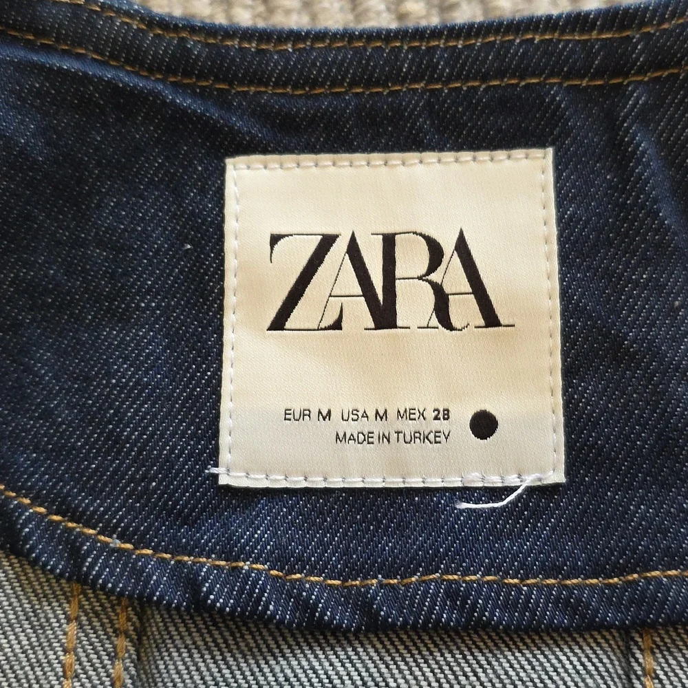 Zara Collection Blogger Fave Fitted Denim Blazer/Jacket Size Medium - Picture 11 of 12